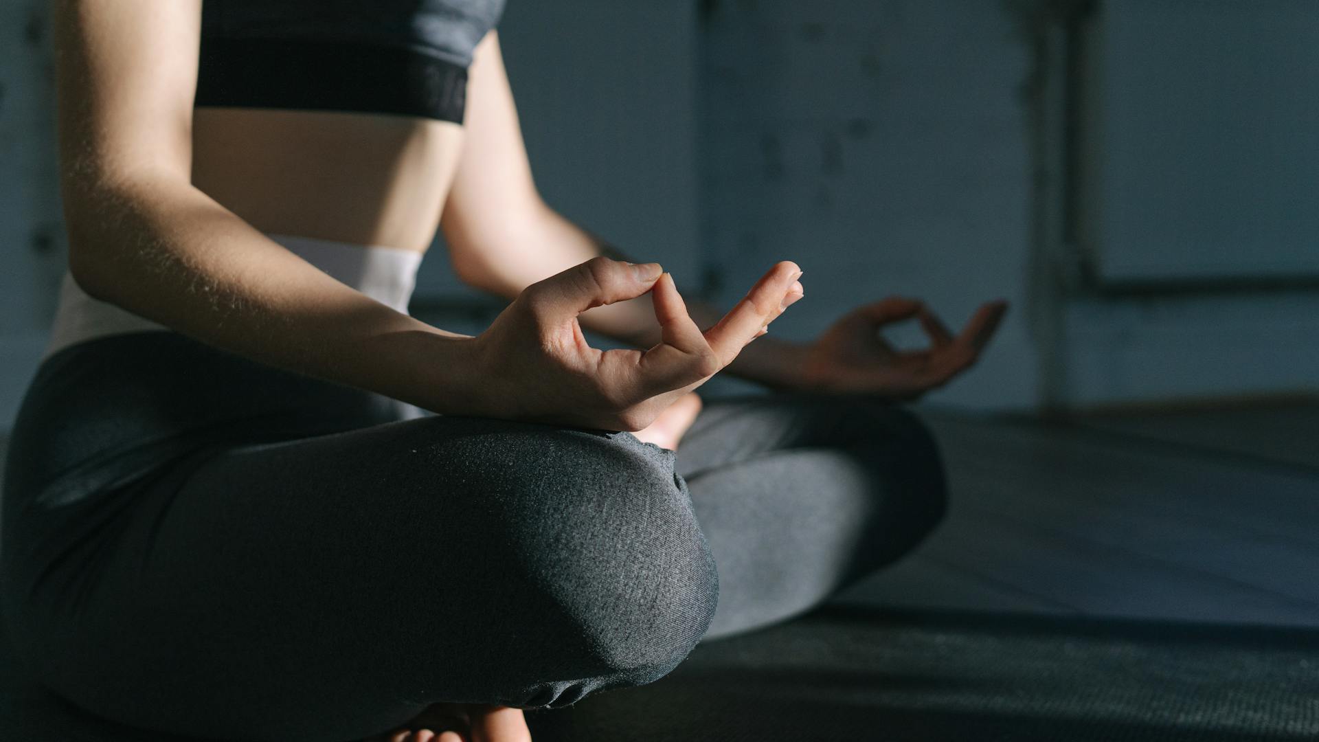 Yoga and breathwork in a serene environment